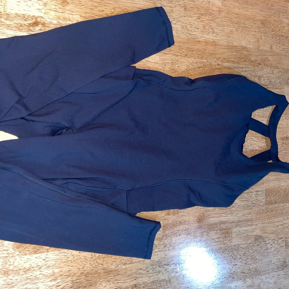 Black Sleeveless Athletic Jumpsuit